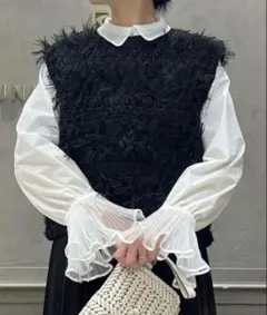 UNITED ARROWS 23AW ミックスヤーン ニットベスト