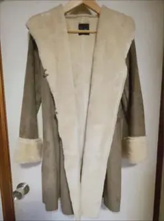 【美品】アーバンリサーチロッソ/ファースエードフードコート