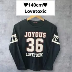 140cm♥Lovetoxic ロゴ長袖Tシャツ