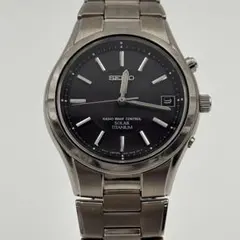 SEIKO ソーラー電波 チタン 腕時計 メンズ