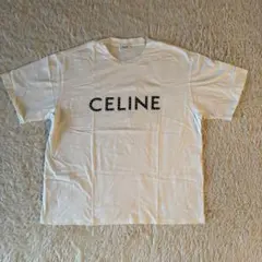 CELINE Tシャツ スタッズロゴ ホワイト　Lサイズのサムネイル