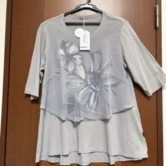 新品　TOPYS トピーズ　メッシュ付き　　6部袖　チュニック