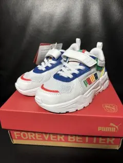 PUMA カラフル スニーカー キッズ ベビー 395465