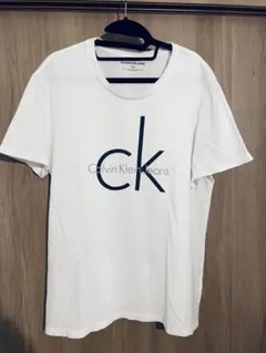 cK カルバンクラインホワイトTシャツ LGサイズ (JpサイズLL～XL)