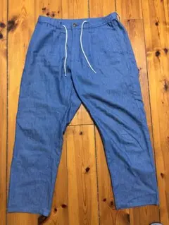 THE SHOP TK ブルー イージーパンツ Lサイズ