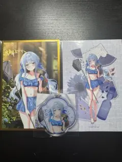 NIKKE くじコレ C賞D賞特典アンカー アクリルキーホルダー ミニ色紙
