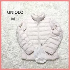 ユニクロウルトラライトダウンジャケットレディースM アイボリー希少