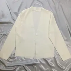 SOEJU ストレッチノーカラージャケット　オフホワイト　Sサイズ ストレッチファインノーカラージャケット - SOÉJU online store