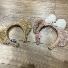 ダッフィー・シェリーメイ 耳付きカチューシャ　子供用