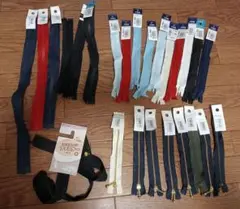 YKK,他　ファスナーセット 25本セット　ファスナーまとめ売り
