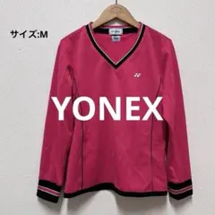 YONEX テニスウェア ピンク Vネック 長袖ウェア M