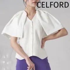 CELFORD✨2way✨ケープ付きニットベスト ケープ取外し可 ノースリーブのサムネイル