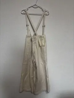 ベージュ コットン サスペンダーオーバーオール　サロペットチャオパニックティピー