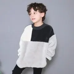 BRANSHES/あったか配色ボアトレーナー