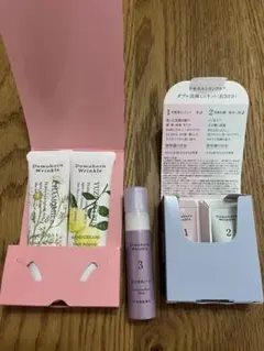 ドモホルンリンクル　ダブル洗顔ミニセットとハンドクリーム、泡の柔肌パック