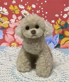羊毛フェルト トイプードル
