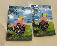 ポケモンセンター カガワ 香川　限定 ヤドン ピカチュウ ロゴピンズ　2個
