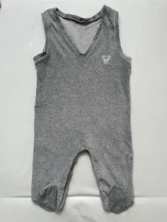 STORY LORIS  オーバーオール　足つきロンパース　グレー70-80cm
