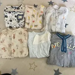 男の子ロンパース冬用6枚 50〜60cm