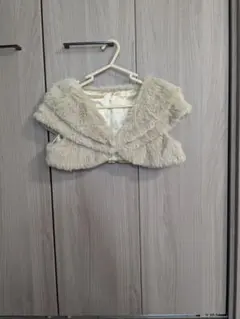 ファーカーディガン ベージュ