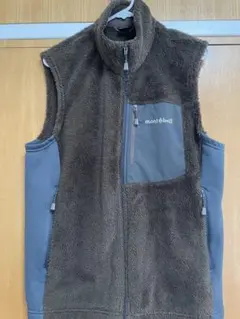 ★即日発送★【mont-bell フリース ベスト ブラウン】Mサイズ　男女兼用