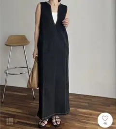 デニムワンピース ロングワンピース