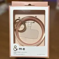 ELECOM &me ハンドストラップ ラウンドデザイン ピンク