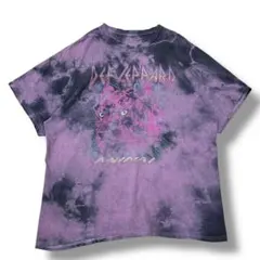 デフレパード ANIMAL オフィシャル 半袖 ロック タイダイバンドTシャツ