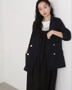 ナチュラルビューティーベーシック/テーラードダブルジャケット