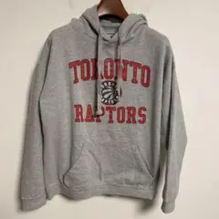 TORONTO RAPTORS 裏起毛スウェットパーカー グレー XL