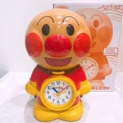 【稼働確認済み】アンパンマン 目覚まし時計 アラーム付き 文字盤カバーなし