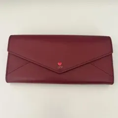 中古品 Samantha Thavasa 財布 ハート 赤 レッド ワインレッド