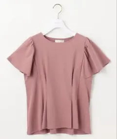 anysis 接触冷感フリルスリーブカットソー tシャツ　シルケット　index