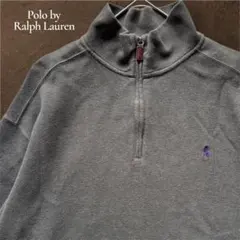 ポロ ラルフローレン 90S ハーフジップ スウェット XXL コットンニット