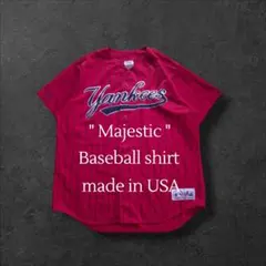USA製 Majestic ヤンキース ベースボールシャツ XXL - メルカリ