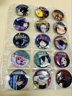 文房具カフェ　缶バッジ　セット　ヒロアカ