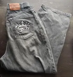 【希少品】9090 king logo denim blackのサムネイル