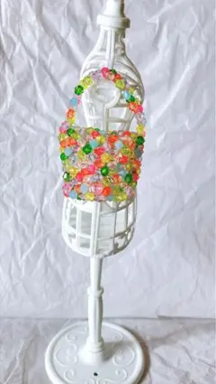 ［ｔ］ミニチュア　ハンドバッグ ハンドメイド　カラフルカラー　ドール用