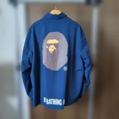 希少3XL 新品未使用 ABATHING APE コーチジャケット ネイビーのサムネイル