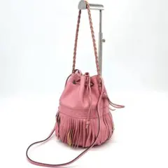 J&M DAVIDSON✨カーニバル　ピンク　2way ショルダーバッグ　レザー