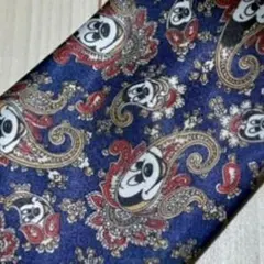 ミッキーマウス　ネクタイ　ペイズリー　柄　ビンテージ　古着