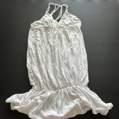 EGOISTホワイト キャミソール 編み込みストラップのサムネイル