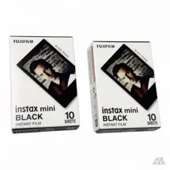 FUJIFILM instax mini BLACK フィルム 10枚入り2箱