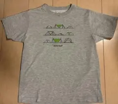 mont-bell 山シルエット Tシャツ グレー