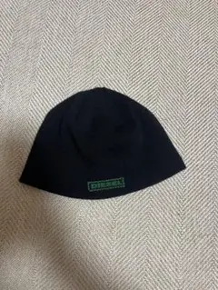 DIESEL ブラック ニット帽 ONLY ONE SIZE