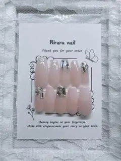 【現品】ネイルチップ フレンチガーリー 韓国系 ベイビーブーマー白