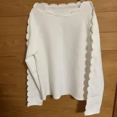 【美品】マーキュリーデュオ　スカラカット　トップス　ホワイト　長袖