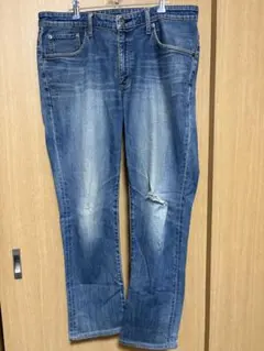 EDWIN ダメージ加工 ブルーデニムジーンズ