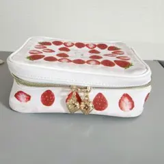 Mary's SWEETS BUFFET いちご柄 ポーチ スクエアケーキポーチのサムネイル