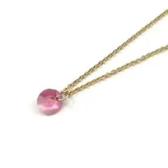 ピンクのスワロスキーのネックレス